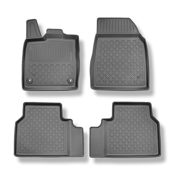 Tapis de sol en TPE adapté pour Ford Explorer VI (electric) SUV (06.2024-....) - tapis de voiture - noir
