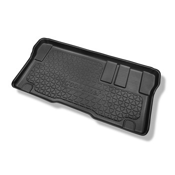 Tapis de coffre adapté pour Opel Zafira Life Monospace (03.2019-....) - bac de coffre - protection de coffre voiture - version pour le transport de passagers (break / tour); derriere 3e rangée de sieges; L2 (empattement long)