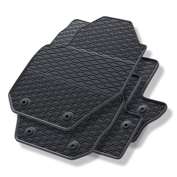 Tapis de sol en caoutchouc adapté pour Volvo S60 II Berline (2010-2019) - tapis de voiture - noir - 4 pcs.