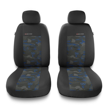 Housses de siège adaptées pour Peugeot 407 (2004-2011) - housse siege voiture universelles - couverture siege - 2UNE-BL