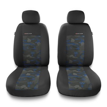 Housses de siège avant adaptées pour Audi A4 B5, B6, B7, B8, B9 (1995-2024) - housse siege voiture universelles - couverture siege conducteur - 2UNE-BL