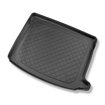 Tapis de coffre adapté pour Skoda Scala Hayon (04.2019-....) - bac de coffre - protection de coffre voiture - coffre supérieur; avec plancher multi-fonctions en la position la plus haute