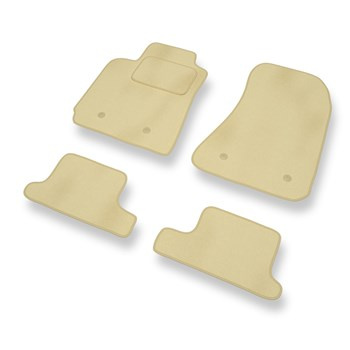 Tapis de Sol Velours adapté pour Alfa Romeo Brera (2005-2010) - Premium tapis de voiture - beige