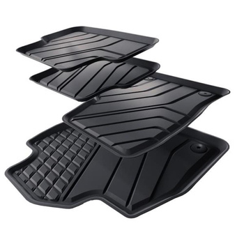 Tapis de sol en TPE adapté pour Skoda Fabia IV Hayon (2021-....) - tapis de voiture - noir