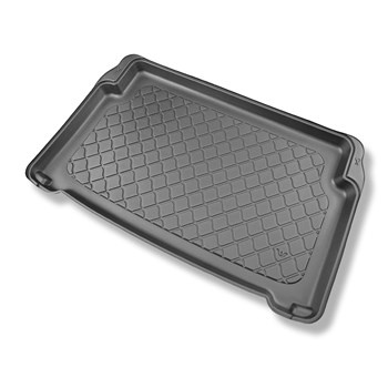 Tapis de coffre adapté pour Opel Mokka-e SUV (02.2021-....) - bac de coffre - protection de coffre voiture - coffre inférieur; sous / sans plancher amovible du coffre