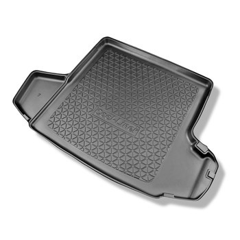 Tapis de coffre adapté pour Skoda Octavia III 5E Break (05.2013-05.2020) - bac de coffre - protection de coffre voiture - coffre supérieur (seuil de chargement plat); avec cavité droite et gauche; possibilité de couper la cavité gauche