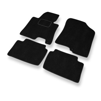 Tapis de Sol Velours adapté pour Kia Ceed II Hayon, Break (2012-2018) - Premium tapis de voiture - noir