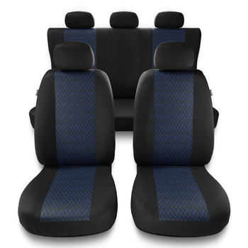 Housses de siège adaptées pour Peugeot 407 (2004-2011) - housse siege voiture universelles - couverture siege - PF-BL