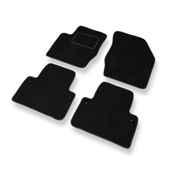 Tapis de Sol Velours adapté pour Volvo XC90 Q5 (2002-2014) - Premium tapis de voiture - noir