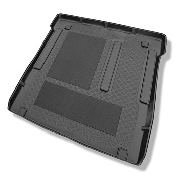 Tapis de coffre adapté pour Fiat Scudo II Panorama Break (2007-2016) - bac de coffre - protection de coffre voiture - L2 (possibilité de découper les ouvertures pour les sieges de 3e rangée)