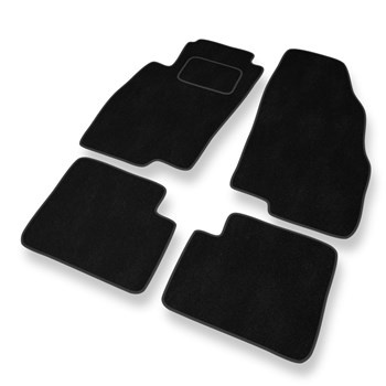 Tapis de Sol Velours adapté pour Fiat Grande Punto (2005-2012) - Premium tapis de voiture - noir