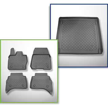 Kit tapis de coffre et tapis de voiture TPE pour: Land Rover Range Rover Sport III (L461) SUV (09.2022-....) - aussi avec boîte hybride