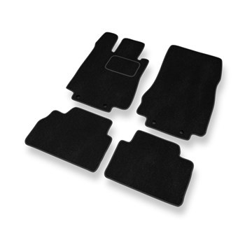 Tapis de Sol Velours adapté pour Mercedes-Benz Classe S W220 (version longue) (1998-2006) - Premium tapis de voiture - noir