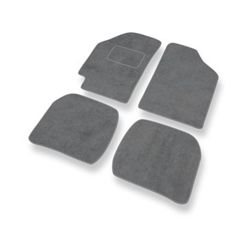Tapis de Sol Velours adapté pour Toyota Corolla VII Coupé, Hayon, Break, Liftback, Berline (1991-1997) - Premium tapis de voiture - gris