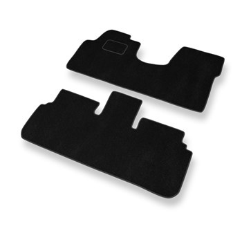 Tapis de Sol Velours adapté pour Lancia Zeta (1995-2002) - Premium tapis de voiture - noir