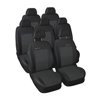 Housses de siège sur mesure adaptées pour Seat Alhambra Van (1996-2010) 7 sièges - housse siege voiture - couverture siege - E1