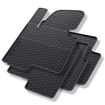 Tapis de sol en caoutchouc adapté pour Kia Sportage III SUV (2010-2016) - tapis de voiture - noir - 4 pcs.