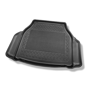 Tapis de coffre adapté pour Jaguar XJ 351 Berline (2009-07.2019) - bac de coffre - protection de coffre voiture - cavité gauche amovible dans les modèles facelift / modèles avec filet latéral