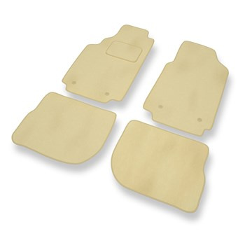 Tapis de Sol Velours adapté pour Audi 100 IV C4 (1991-1994) - Premium tapis de voiture - beige