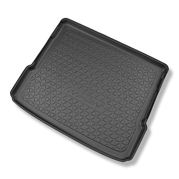 Tapis de coffre adapté pour Mercedes-Benz EQB X243 SUV (12.2021-....) - bac de coffre - protection de coffre voiture - 5 places; coffre supérieur; plancher amovible en la position la plus basse; 7 places - 3me rangée abaissée