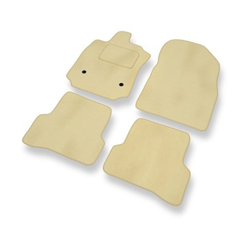 Tapis de Sol Velours adapté pour Renault Captur (2013-2019) - Premium tapis de voiture - beige