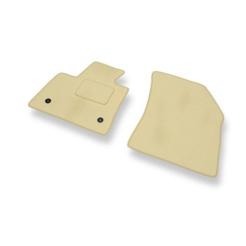 Tapis de Sol Velours adapté pour Peugeot 5008 SUV (2017-2024) 7-places - Premium tapis de voiture - beige