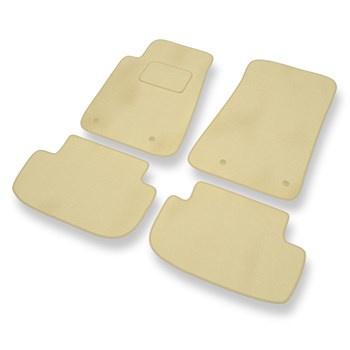 Tapis de Sol Velours adapté pour Chevrolet Camaro V Coupé, Cabriolet (2009-2015) - Premium tapis de voiture - beige
