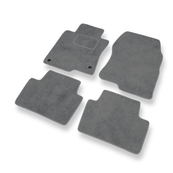 Tapis de Sol Velours adapté pour Honda Accord VIII Coupé, Berline, Tourer (2008-2016) - Premium tapis de voiture - gris