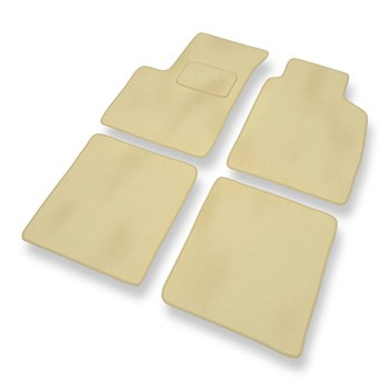 Tapis de Sol Velours adapté pour Fiat Panda II Hayon, Van (2003-2012) - Premium tapis de voiture - beige