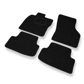 Tapis de Sol Feutres adapté pour Skoda Octavia III (2013-2019) - tapis de voiture - noir