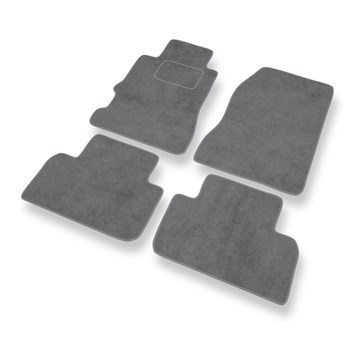 Tapis de Sol Velours adapté pour Honda Legend III Berline (1995-2004) - Premium tapis de voiture - gris