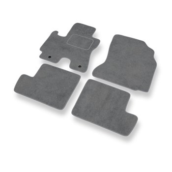 Tapis de Sol Velours adapté pour Toyota RAV4 II (2000-2005) - Premium tapis de voiture - gris