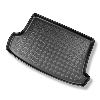 Tapis de coffre adapté pour Volkswagen T-Roc SUV (12.2017-....) - bac de coffre - protection de coffre voiture - coffre supérieur; plancher amovible en la position la plus haute