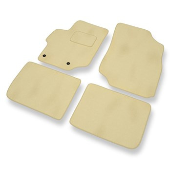 Tapis de Sol Velours adapté pour Peugeot 301 Berline (2012-2019) - Premium tapis de voiture - beige