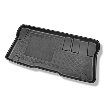 Tapis de coffre adapté pour Opel Zafira-e Life Monospace (11.2020-....) - bac de coffre - protection de coffre voiture - version pour le transport de passagers (break / tour); derriere 3e rangée de sieges; L2 (empattement long)