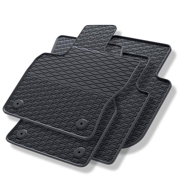 Tapis de sol en caoutchouc adapté pour Volkswagen Tiguan Allspace (2017-....) - tapis de voiture - noir