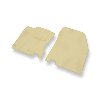 Tapis de Sol Velours adapté pour Nissan Qashqai II (2013-2021) - Premium tapis de voiture - beige