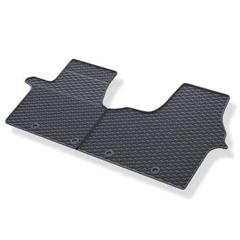 Tapis de sol en caoutchouc adapté pour Opel Vivaro II (2014-2019) - tapis de voiture - noir