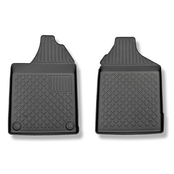 Tapis de sol en TPE adapté pour Aixam Crossover Crossover (10.2016-....) - tapis de voiture - noir