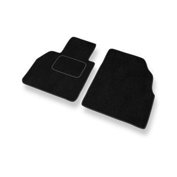 Tapis de Sol Velours adapté pour Renault Scenic II Monospace (2003-2009) - Premium tapis de voiture - noir