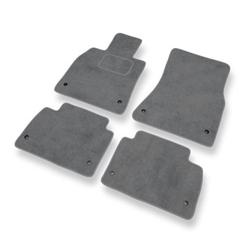 Tapis de Sol Velours adapté pour Lexus GS III (2004-2012) - Premium tapis de voiture - gris