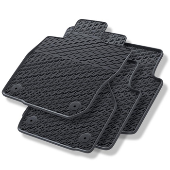 Tapis de sol en caoutchouc adapté pour Volkswagen Passat B9 SW (2024-....) - tapis de voiture - noir - 4 pcs.