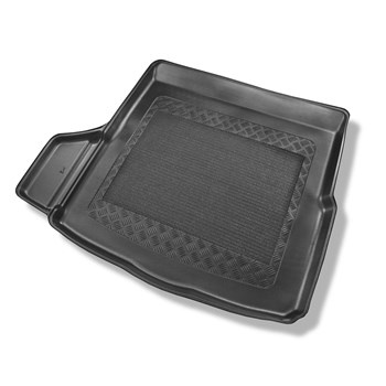 Tapis de coffre adapté pour Volkswagen Arteon Berline (06.2017-....) - bac de coffre - protection de coffre voiture - avec kit de réparation, sans roue de secours; cavité gauche amovible