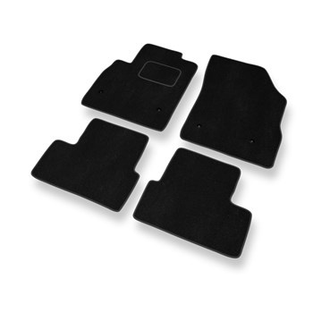 Tapis de Sol Velours adapté pour Opel Astra K Hayon, Sports Tourer (2015-2022) - Premium tapis de voiture - noir