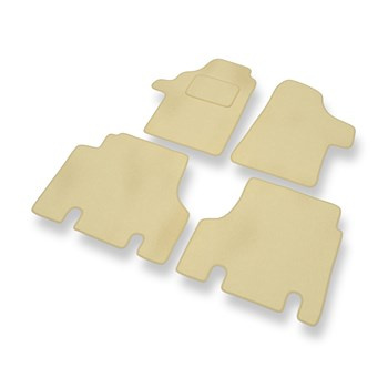 Tapis de Sol Velours adapté pour Mercedes-Benz Vito W639 Van (2003-2014) - Premium tapis de voiture - beige