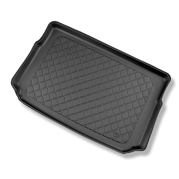 Tapis de coffre adapté pour Mitsubishi ASX II SUV (03.2023-....) - bac de coffre - protection de coffre voiture - coffre supérieur; amovible en la position la plus haute; pas pour la version E-Tech Full Hybrid