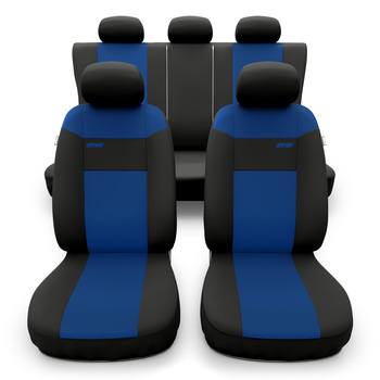 Housses de siège adaptées pour Renault Megane I, II, III, IV (1995-....) - housse siege voiture universelles - couverture siege - RSL-BL