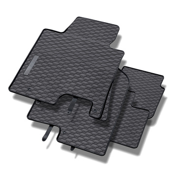 Tapis de sol en caoutchouc adapté pour Kia Ceed II (2012-2018) - tapis de voiture - noir