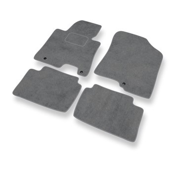 Tapis de Sol Velours adapté pour Hyundai i30 II Coupé, CW, Hayon (2012-2017) - Premium tapis de voiture - gris