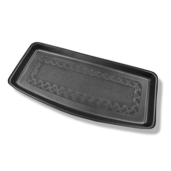 Tapis de coffre adapté pour Kia Picanto III JA Hayon (04.2017-....) - bac de coffre - protection de coffre voiture - coffre supérieur; modèles avec plancher amovible du coffre